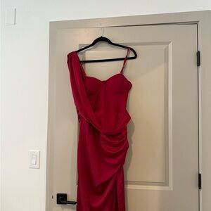 Elegant Red Evening Dress